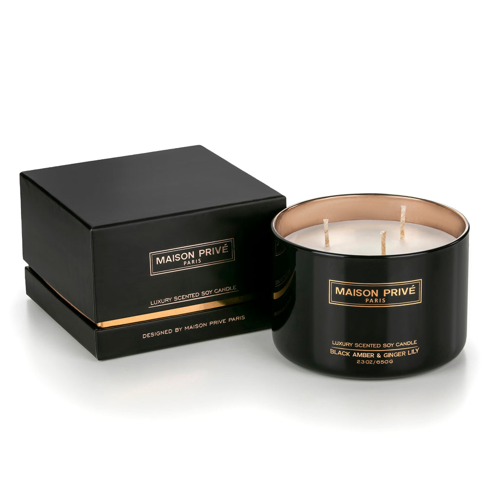 Black Amber & Ginger Lily  | Candle | 650g